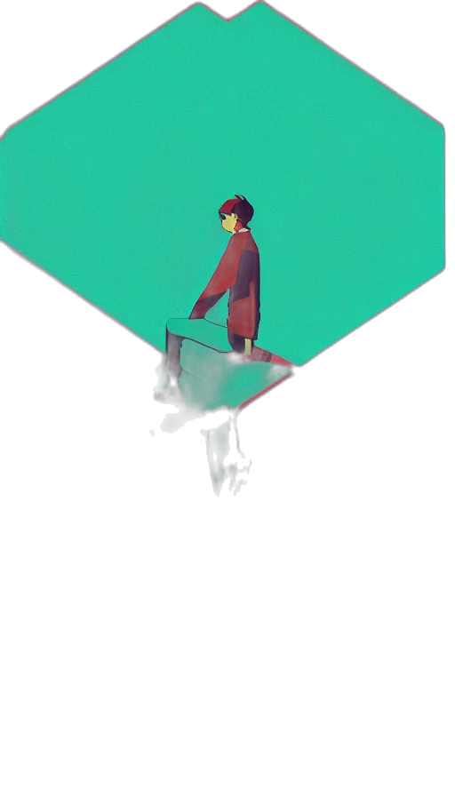umbrella, robot, jacket, staff transparent PNG cut-out
