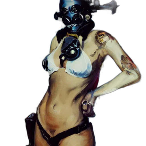 mask, robot, staff, weapon transparent PNG cut-out