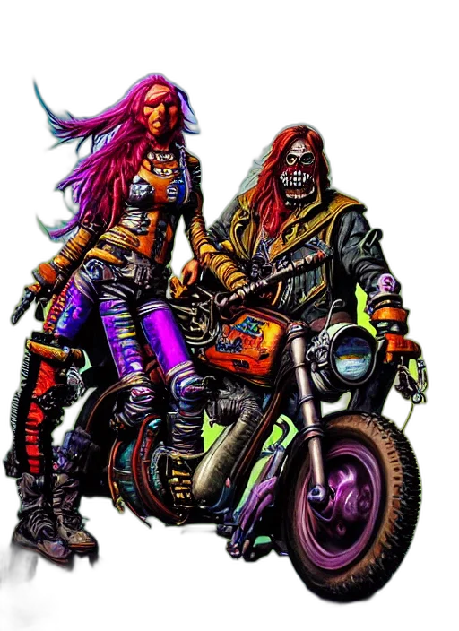 jacket, cyberpunk, comic book art, concept art transparent PNG cut-out