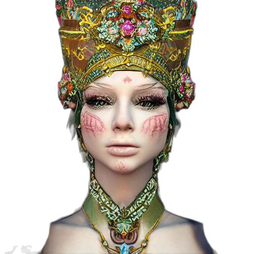 crown, jewelry, mask, face transparent PNG cut-out