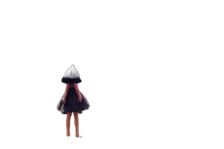 umbrella, dress, hat, robot transparent PNG cut-out