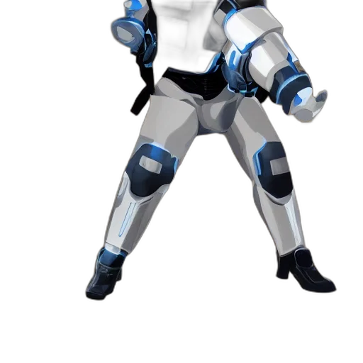 robot, weapon, 3d render, concept art transparent PNG cut-out