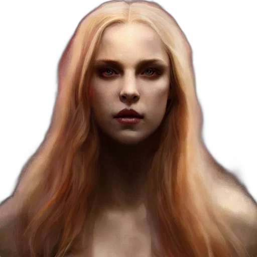 hair, face, fantasy art, concept art transparent PNG cut-out