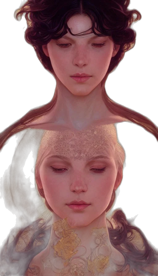 face, crown, hair, mask transparent PNG cut-out
