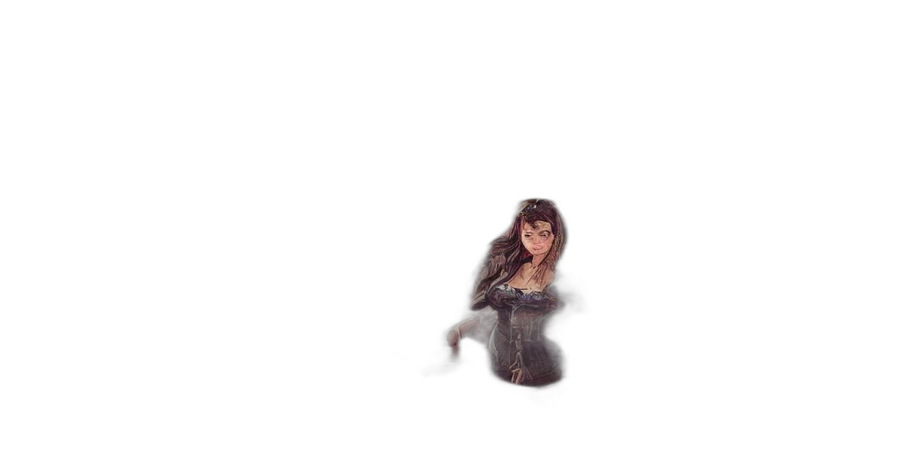 dress, creature, robot, hair transparent PNG cut-out