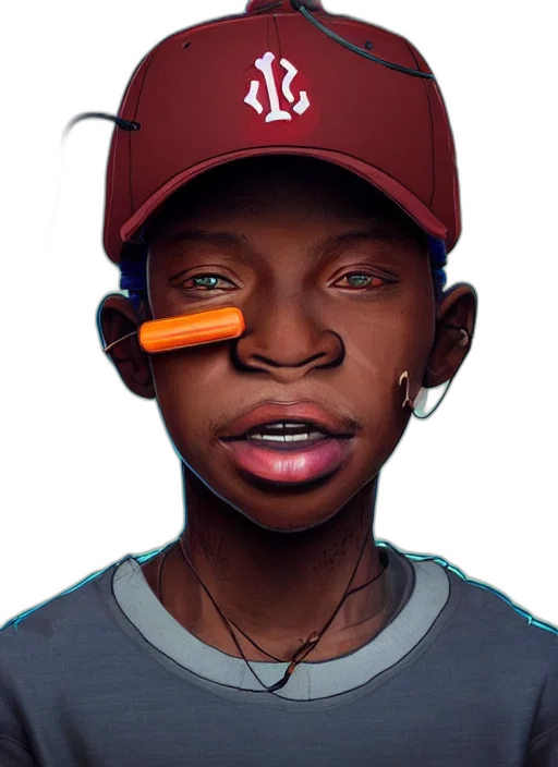 face, mask, hat, creature transparent PNG cut-out