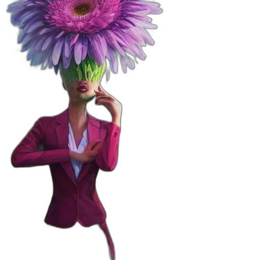 flower, hat, jacket, umbrella transparent PNG cut-out