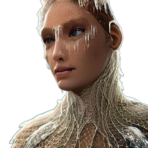 hair, robot, jewelry, creature transparent PNG cut-out