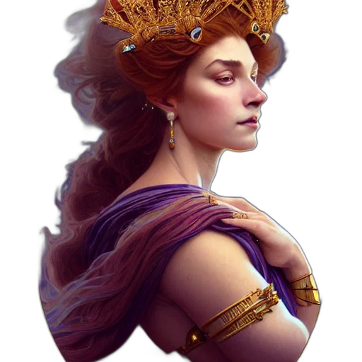crown, jewelry, dress, fantasy art transparent PNG cut-out
