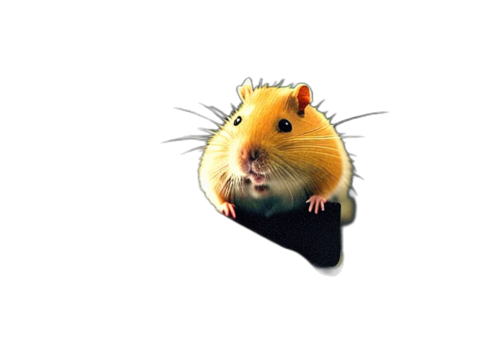 animal, creature, hat, staff transparent PNG cut-out