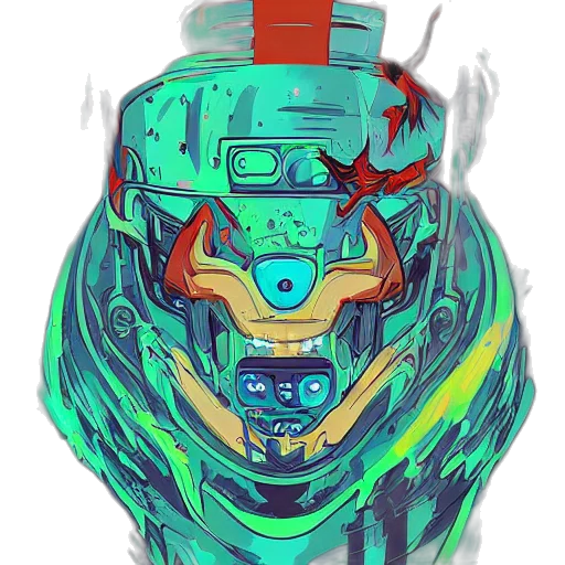 robot, mask, face, creature transparent PNG cut-out