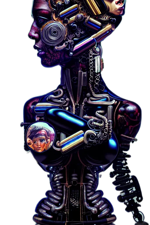 robot, staff, weapon, face transparent PNG cut-out