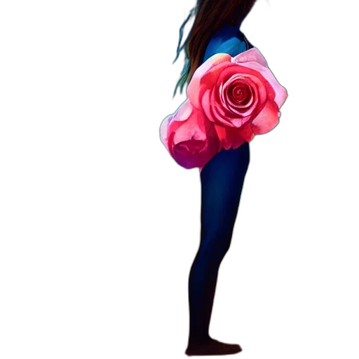 flower, dress, jacket, concept art transparent PNG cut-out