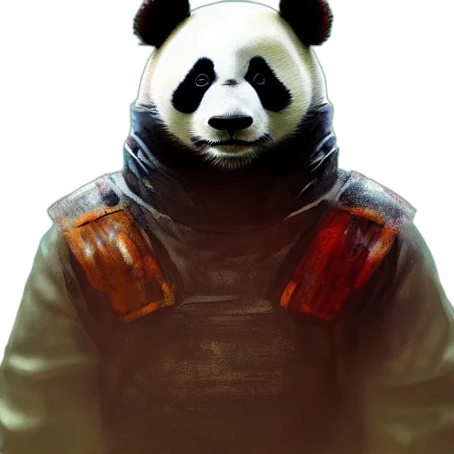 animal, jacket, mask, staff transparent PNG cut-out