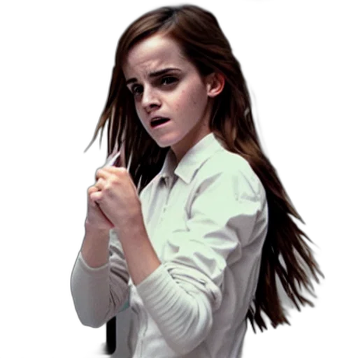 hair, staff, face, jacket transparent PNG cut-out