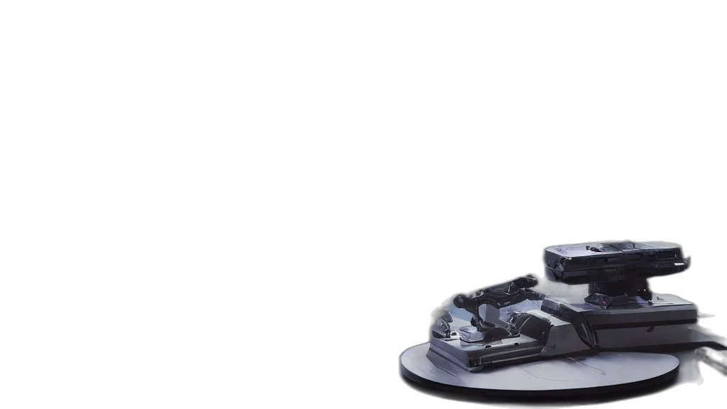 shoes, robot, 3d render, photorealistic transparent PNG cut-out