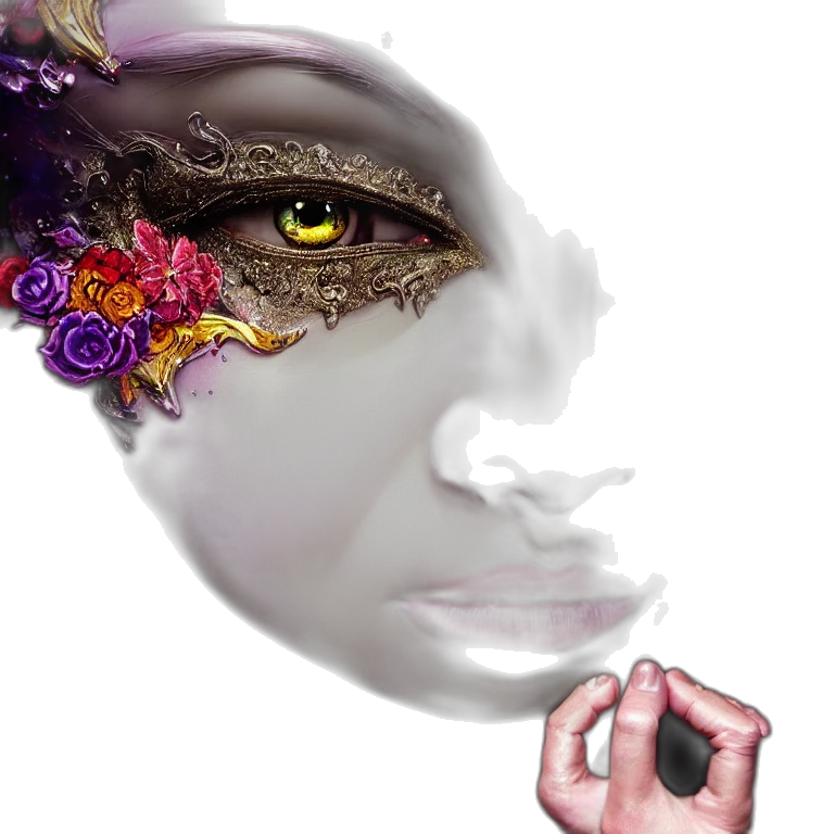 mask, face, jewelry, crown transparent PNG cut-out