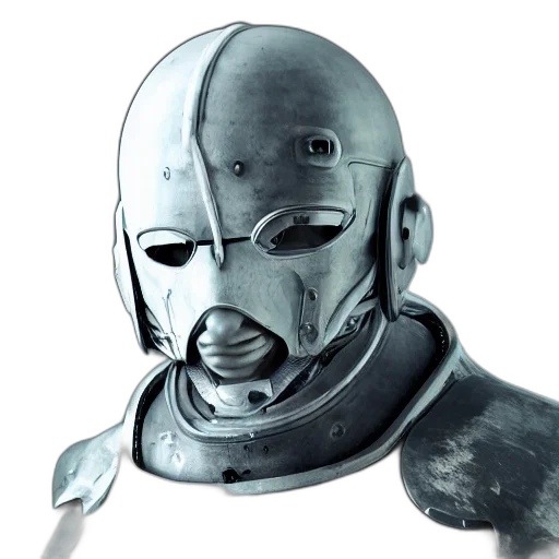 mask, robot, face, sword transparent PNG cut-out