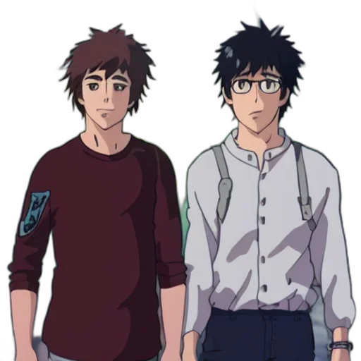anime, concept art, cartoon, pixel art transparent PNG cut-out