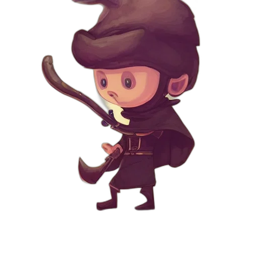 staff, hat, concept art, pixel art transparent PNG cut-out