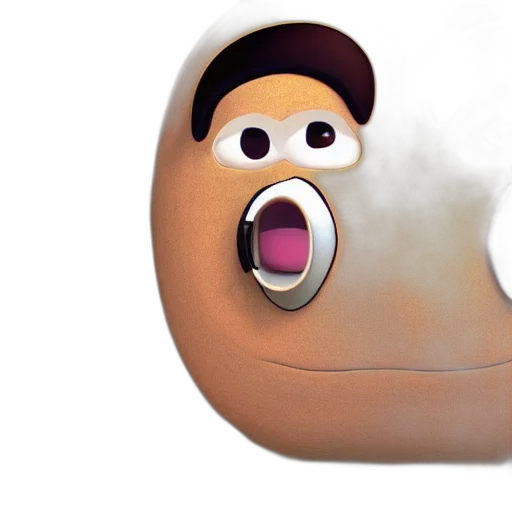 mask, face, 3d render, concept art transparent PNG cut-out