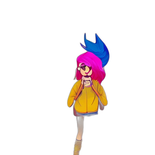 jacket, staff, hair, hat transparent PNG cut-out
