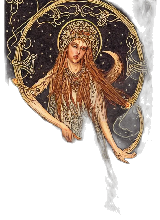 staff, jewelry, dress, fantasy art transparent PNG cut-out
