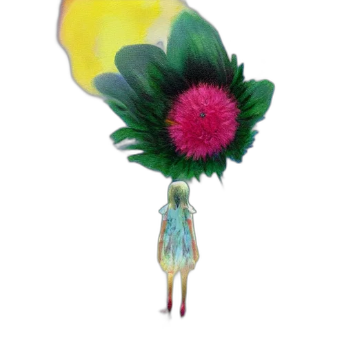 flower, umbrella, staff, hat transparent PNG cut-out