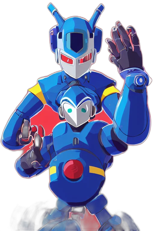 robot, mask, concept art, 3d render transparent PNG cut-out