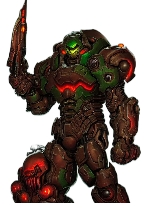 robot, weapon, staff, creature transparent PNG cut-out