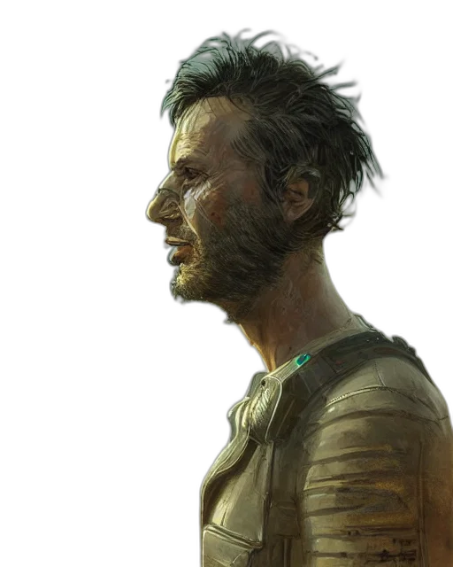 face, concept art, photorealistic, fantasy art transparent PNG cut-out