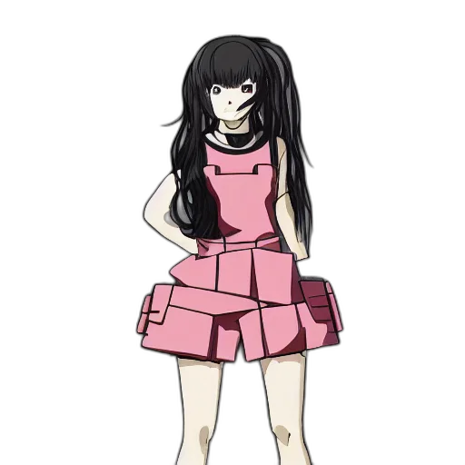 dress, pixel art, concept art, anime transparent PNG cut-out