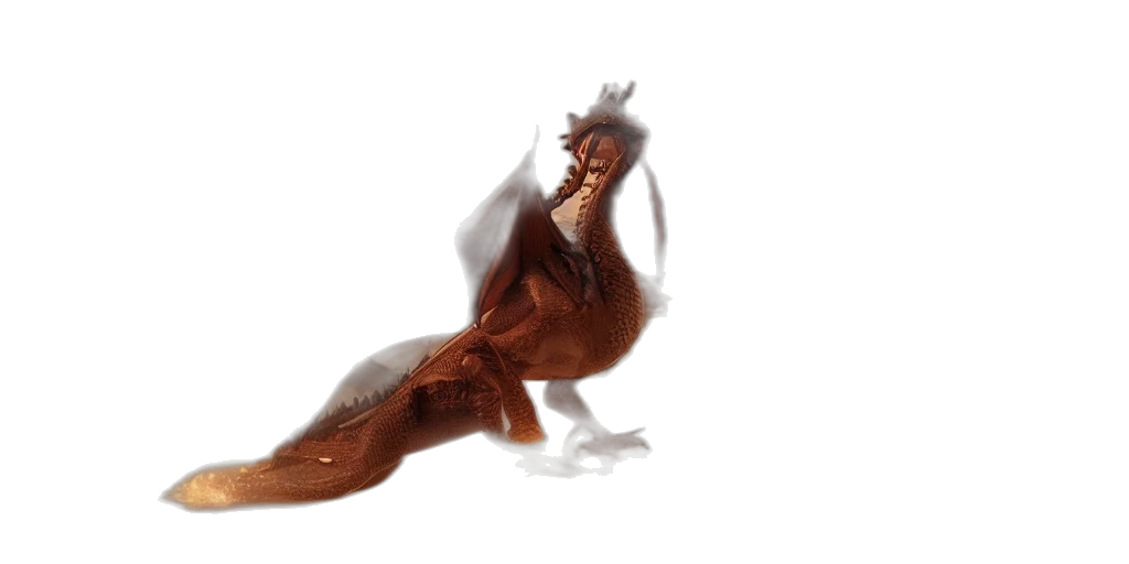 dragon, creature, animal, hair transparent PNG cut-out