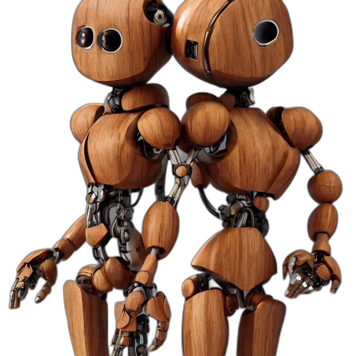 robot, 3d render, concept art, pixel art transparent PNG cut-out