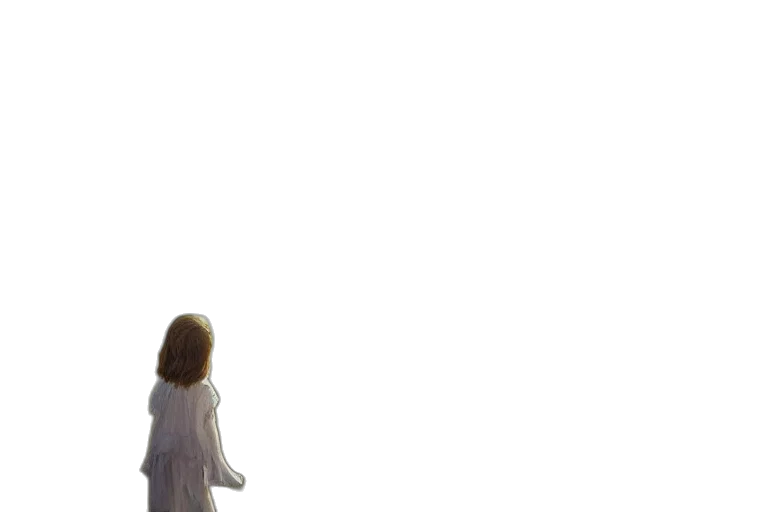 dress, robot, creature, hair transparent PNG cut-out