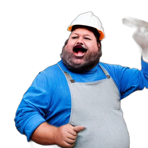food, hat, staff, robot transparent PNG cut-out
