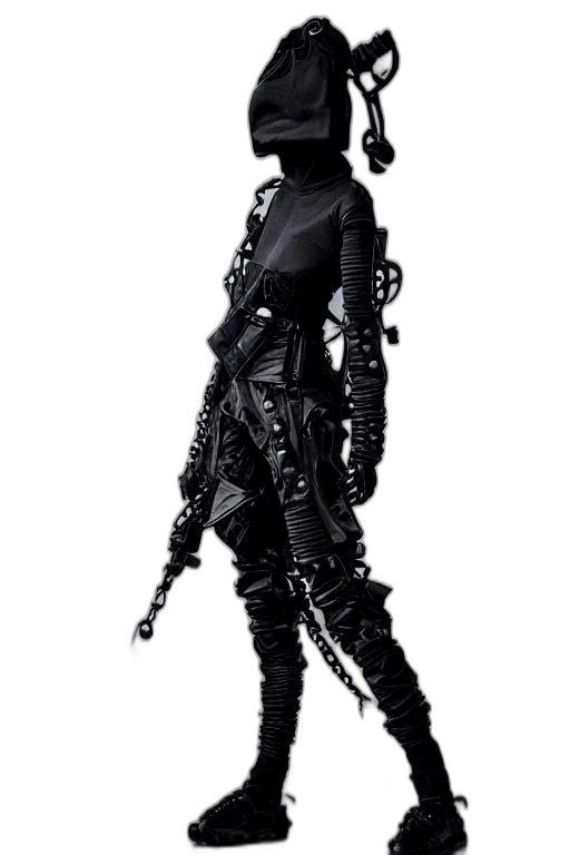 weapon, staff, jacket, dress transparent PNG cut-out