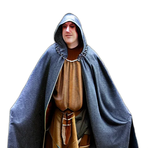jacket, staff, sword, 3d render transparent PNG cut-out