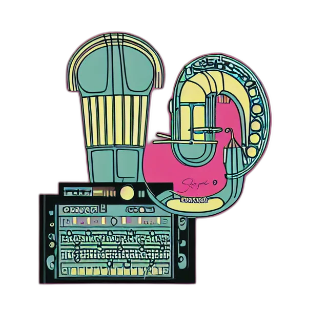 robot, furniture, cyberpunk, pixel art transparent PNG cut-out