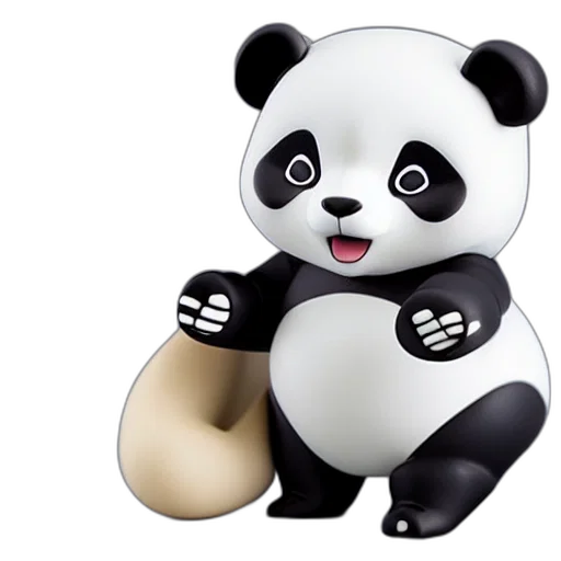3d render, photorealistic, concept art, panda transparent PNG cut-out