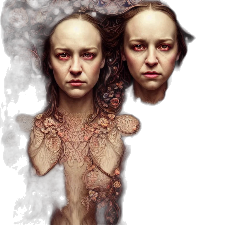 face, concept art, fantasy art, photorealistic transparent PNG cut-out