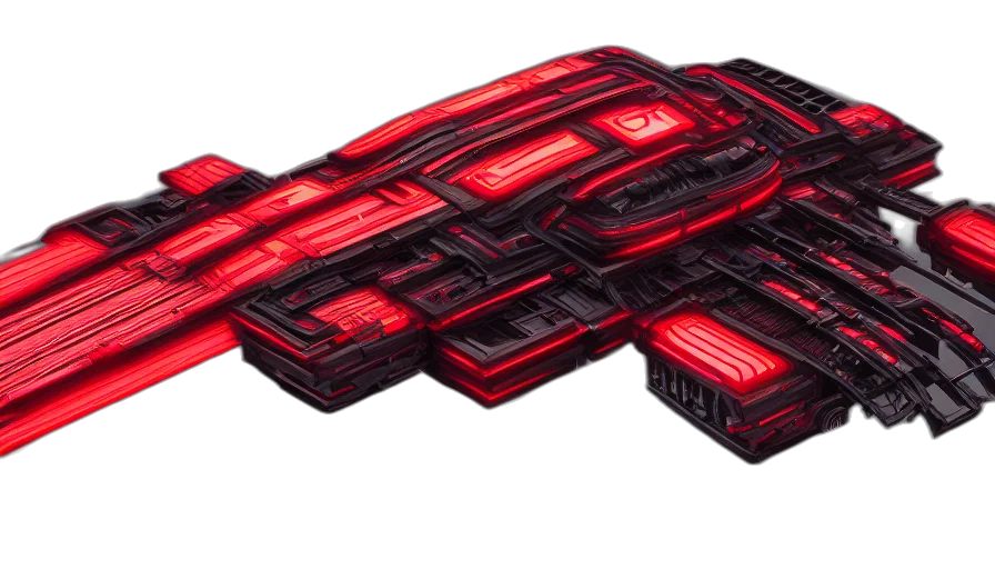 weapon, robot, car, cyberpunk transparent PNG cut-out