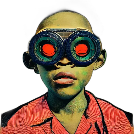 mask, robot, face, creature transparent PNG cut-out