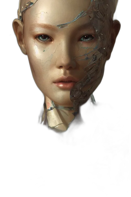 mask, face, robot, crown transparent PNG cut-out