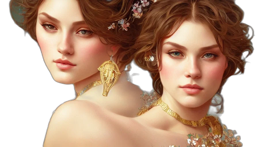 jewelry, crown, photorealistic, fantasy art transparent PNG cut-out