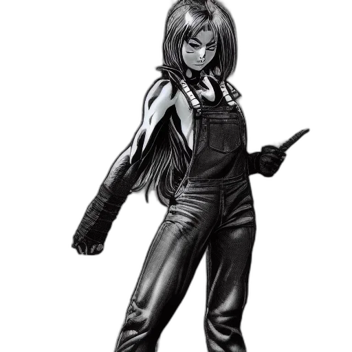 jacket, staff, comic book art, concept art transparent PNG cut-out