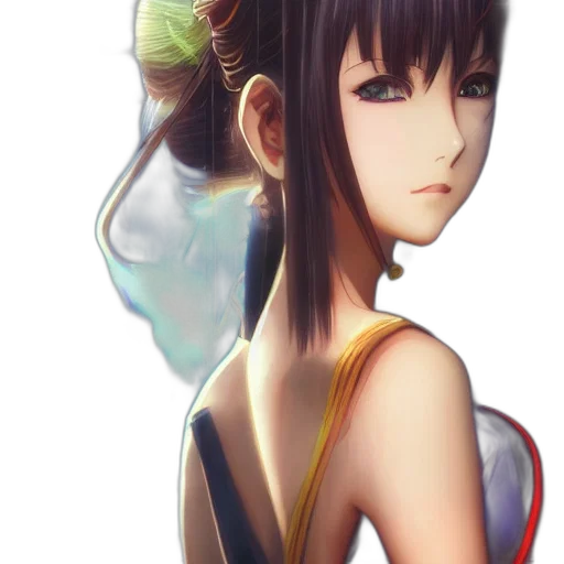 dress, staff, flower, face transparent PNG cut-out