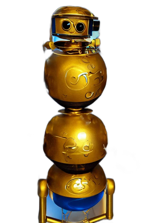 robot, bottle, crown, jewelry transparent PNG cut-out