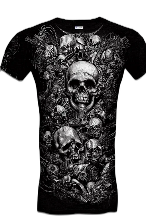 shirt, various, skulls, carved transparent PNG cut-out