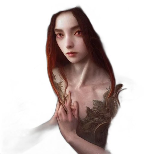dress, face, creature, dragon transparent PNG cut-out